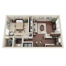 1 Bedroom 1 Bathroom 231 floor plan
